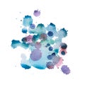 Colorful retro vintage abstract watercolour aquarelle art hand paint on white background Royalty Free Stock Photo