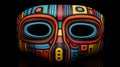 Colorful Reusable Mask With Hundertwasser-inspired Design