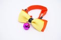 COLORFUL RIBBON NECKLACE CAT WITH BELL