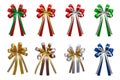 Colorful Ribbons bows isolated on white background.