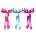 Colorful ribbons for a cancer-free future Royalty Free Stock Photo