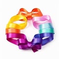 Colorful ribbons for a cancer-free future Royalty Free Stock Photo