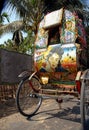 A colorful rickshaw in Srimangal, Bangladesh.