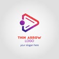 Colorful Right Arrow Business Logo Template