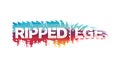 Colorful Ripped Edge Text RIPPED EGE, Dynamic Paper Effect, vector design Generative AI Royalty Free Stock Photo