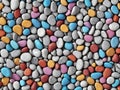 colorful river stones pebbles beach seamless pattern Royalty Free Stock Photo