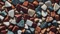 colorful river stones pebbles beach seamless pattern Royalty Free Stock Photo