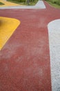 Colorful road in the city outdoor park Royalty Free Stock Photo