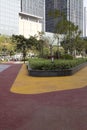 Colorful road in modern city outdoor park