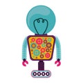 Colorful robot design Royalty Free Stock Photo