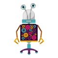Colorful robot design Royalty Free Stock Photo