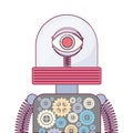 Colorful robot design Royalty Free Stock Photo