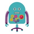 Colorful robot design Royalty Free Stock Photo