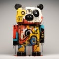 Colorful Robotic Expressionism: London Artist Duybo\'s Interactive Bear Sculpture