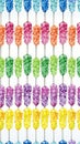 Colorful Rock Candy on Sticks Pattern Royalty Free Stock Photo