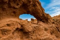 Colorful rock formations in Fairy tale canyon, Kyrgyzstan Royalty Free Stock Photo