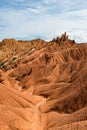 Colorful rock formations in Fairy tale canyon, Kyrgyzstan Royalty Free Stock Photo