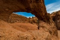 Colorful rock formations in Fairy tale canyon, Kyrgyzstan Royalty Free Stock Photo