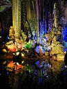 Colorful Rock Formations in Silver Cave of Yangshuo