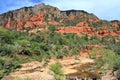 Oak Creek Canyon State Park with Red Sandstone of Schnebly Formation near Sedona, Arizona