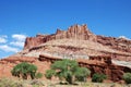 Colorful rock and sandstone formations in Capitol Reef National park Royalty Free Stock Photo