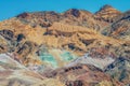 Colorful rocks at the Artists Palette in Death Valley National Park, CA Royalty Free Stock Photo