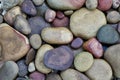 Colorful rocks from the Buffalo River. Royalty Free Stock Photo
