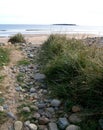 Hirtles Beach, Nova Scotia, gorgeous colorful natural rock pathway to the ocean Royalty Free Stock Photo