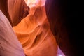 Antelope Canyon in the Navajo Reservation Page Northern Arizona. Famous slot canyon. Royalty Free Stock Photo