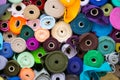 Colorful roll of Fabrics.