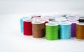 The colorful roll of thread on background,needlework,craft Royalty Free Stock Photo