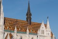 Colorful roof tiles on church of Saint Matthew in Budapest, Hungary Royalty Free Stock Photo