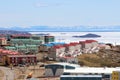 Colorful rooftops in Iqaluit, Nunavut, Canada