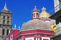 Colorful rooftops in Puebla Mexico Royalty Free Stock Photo