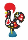 Colorful rooster Galo de Barcelos Portuguese Rooster. Portugal souvenir Royalty Free Stock Photo