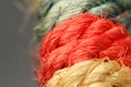 Colorful rope closeup. Background