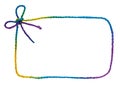 Colorful rope frame