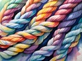 colorful rope spiral. abstract background Royalty Free Stock Photo