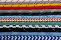 Colorful ropes. Background of ropes Royalty Free Stock Photo