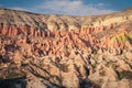 Colorful Rose valley canyon in Cappadocia landscape Royalty Free Stock Photo