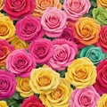 Colorful roses background Royalty Free Stock Photo