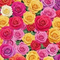 Colorful roses background Royalty Free Stock Photo