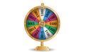 Colorful roulette wheel Chance of victory. Fortune concept. Illustration