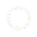 Colorful round label with stars. Best, award, winner prize wreath on white background