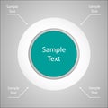 Colorful round metaball diagram infographics