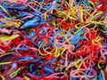 Colorful rubber band pattern Royalty Free Stock Photo