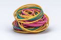 Colorful rubber bands Ai photo Royalty Free Stock Photo