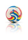Colorful rubber marble ball on white Royalty Free Stock Photo