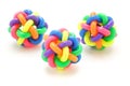 Colorful rubber rings balls