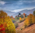 Colorful rural scene in the Kvasy village